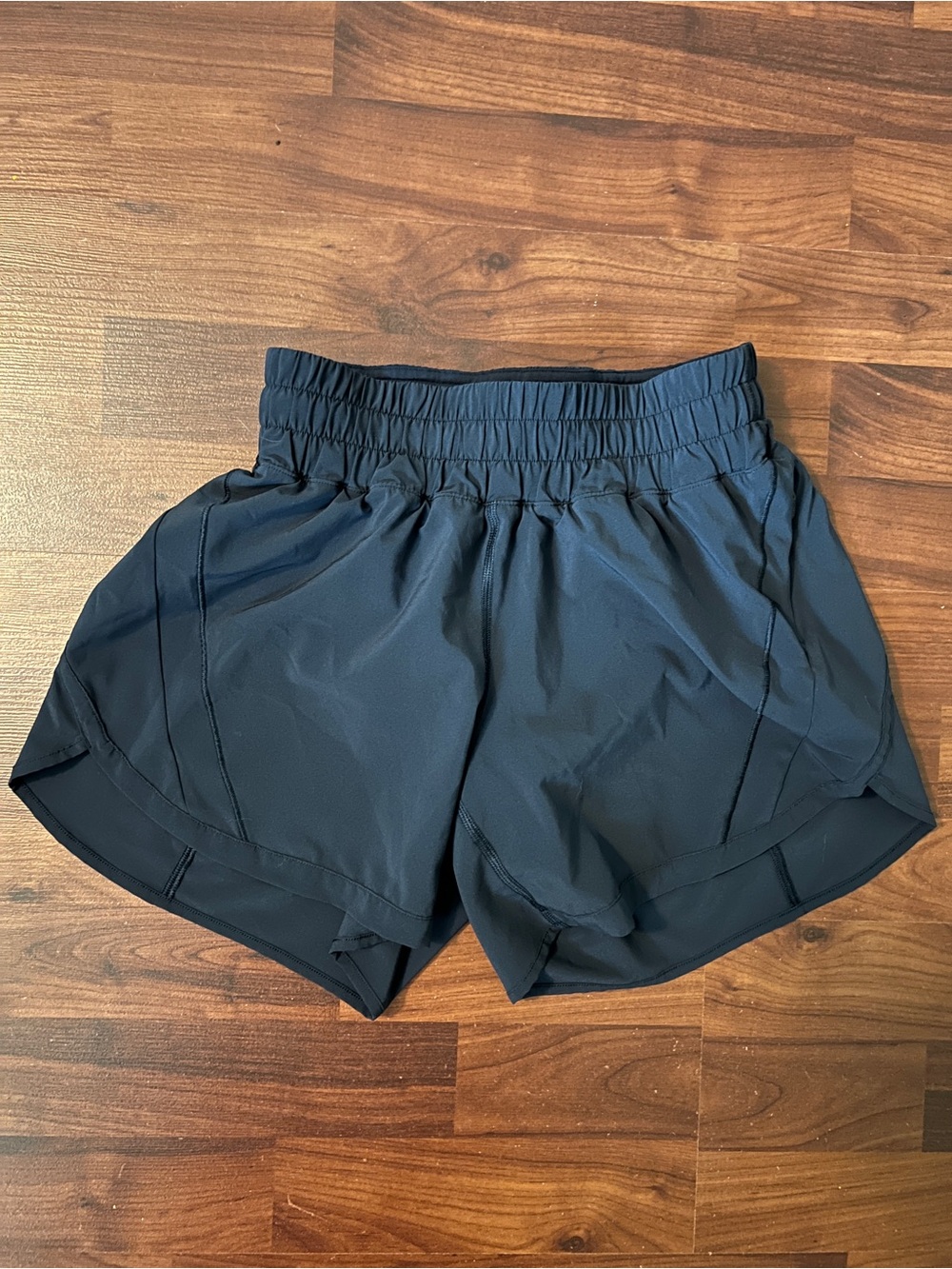 Lululemon Track That Mid-Rise Lined Shorts Navy Blue